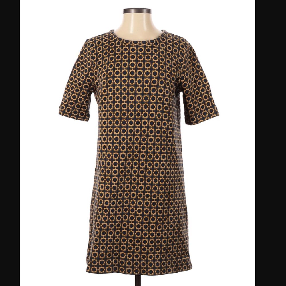 LOFT Geometric Print Shift Dress